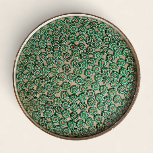 Epoxy Biertafel met Heineken Bierdopjes – Stoer Vaderdag Cadeau