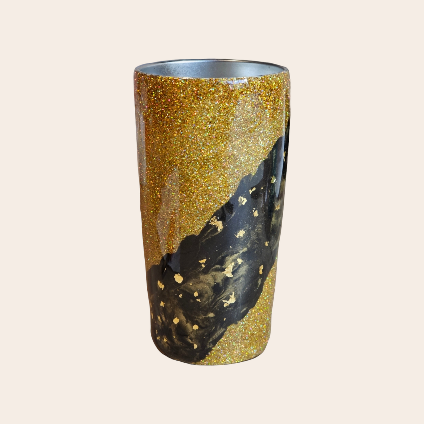 Gold with Black Galaxy Tumbler: A Stylish and Unique Gift