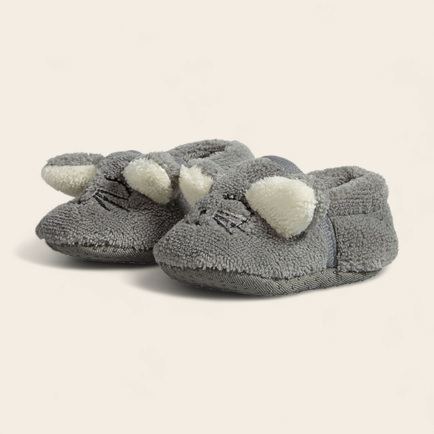 Babyslofjes Muis – Zacht, Warm & Antislip