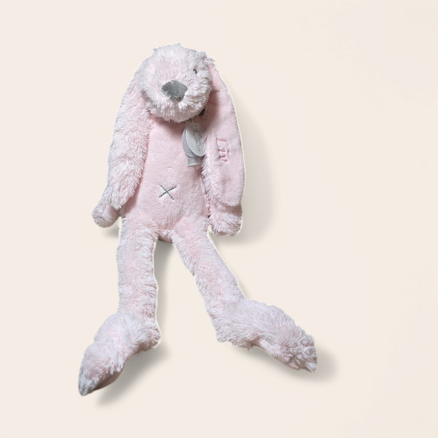 knuffel konijn rabbit richie roze bedrukt