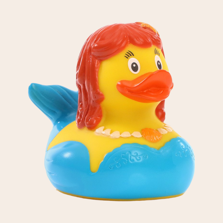 bad eend in de vorm van een zeemeermin