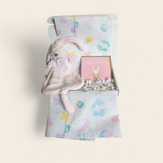 Lief Klein Meisje Geboren – Brievenbuscadeautje met Happy Horse Richie Roze