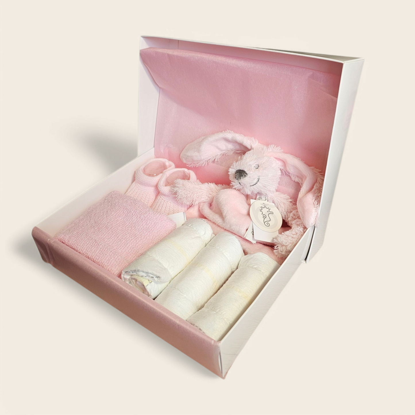 kraamcadeau roze met happy horse knuffel