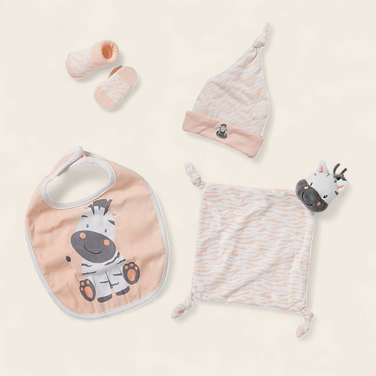 Kraamcadeau Giftbox Zebra – Compleet, Zacht & Superschattig - personaliseerbeer