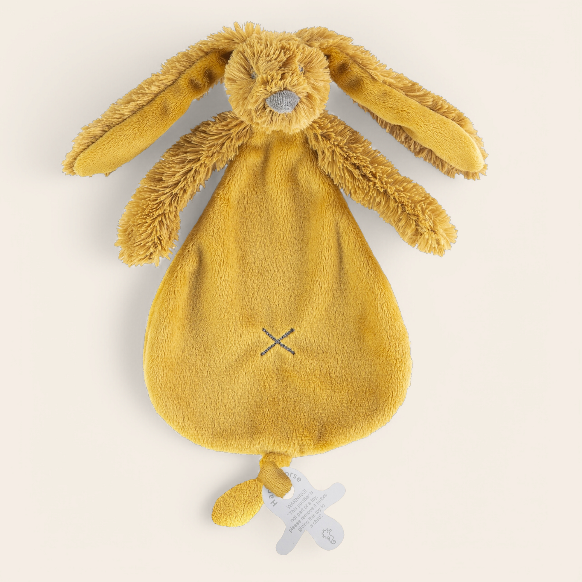 happy horse knuffeldoekje oker geel