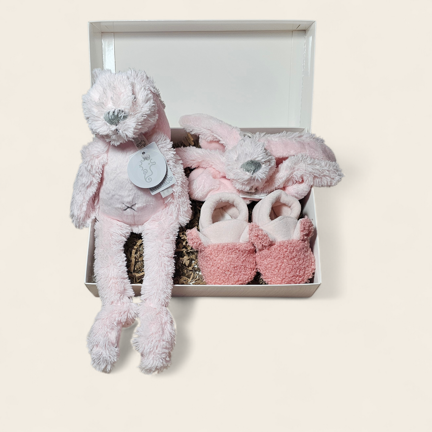 Kraamcadeau met Happy Horse Richie 28 cm & Tuttle Richie Roze – Personalisatie Mogelijk