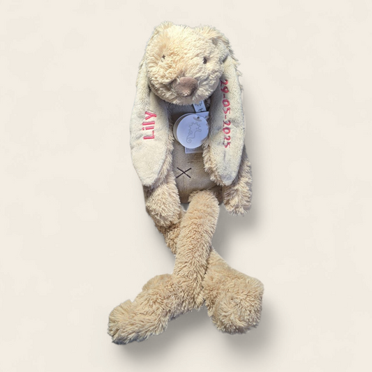Rabbit Richie Beige - Knuffel konijn haas 28cm | Happy Horse | Zacht & Knuffelbaar