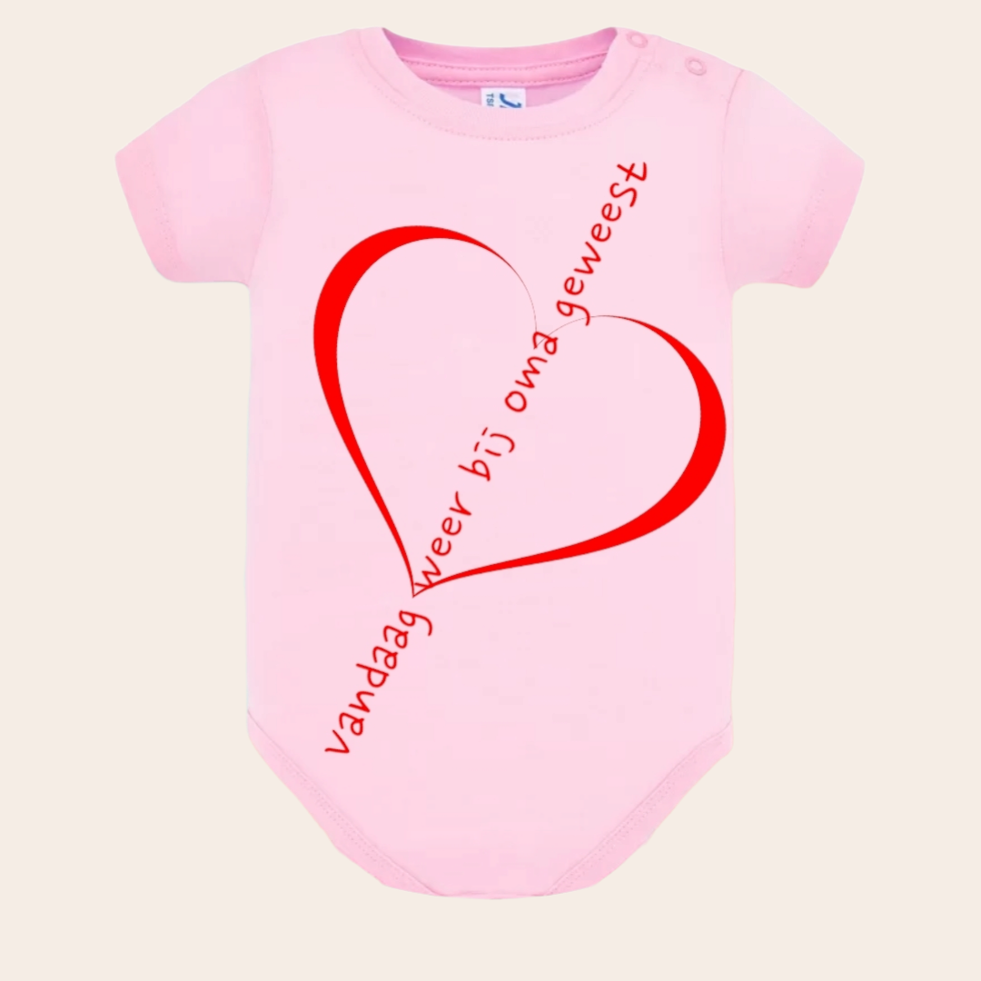 lieve romper met de tekst vandaag weer bij oma geweest