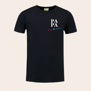 T-shirt Papa & Naam – Persoonlijk Vaderdagcadeau met Namen van de Kinderen