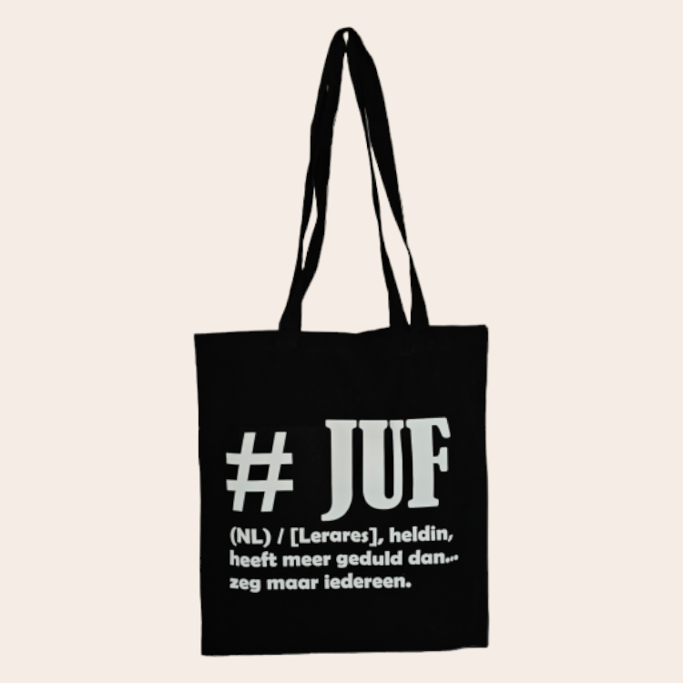 Tas definitie juf - Zwart