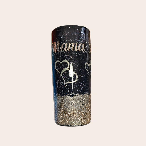 Black and Gold Tumbler with the Text "Mama": An Elegant and Personal Gift