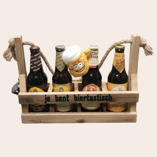 Papa, du bist beertastic – Kiste Bier mit Schmoozie und Aufdruck 