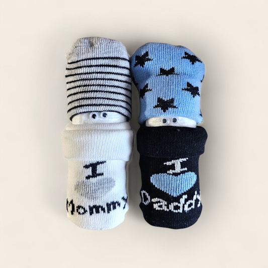 Luierpopjes jongen i love mommy/daddy