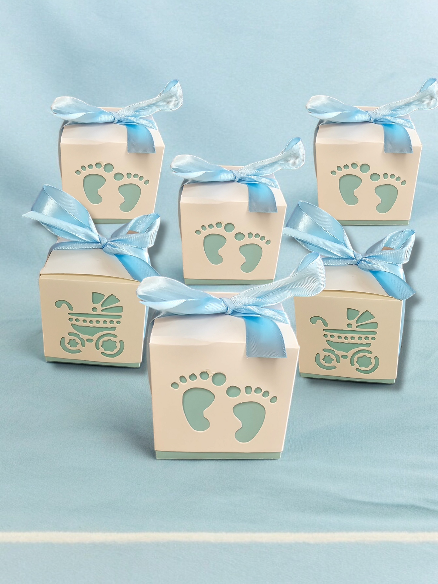 Baby Boy Treats: Cute Blue Feet for a Festive Celebration!