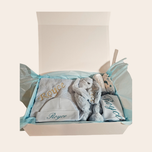 Deluxe Baby Shower Gift for Boys: Includes Free Personalization! The Perfect Welcome Gift!