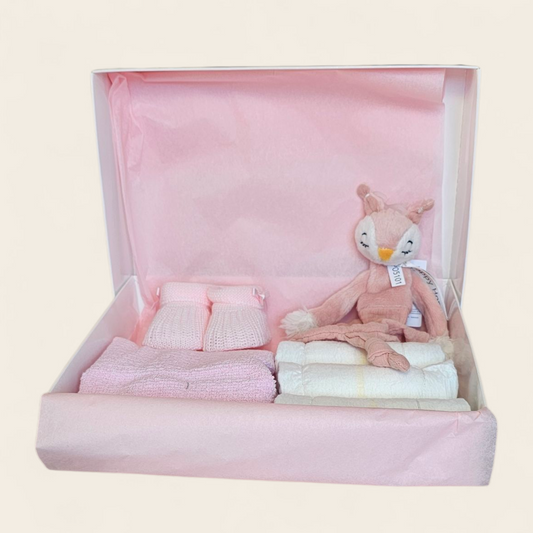 Personaliseerbaar kraamcadeau met happy horse knuffel