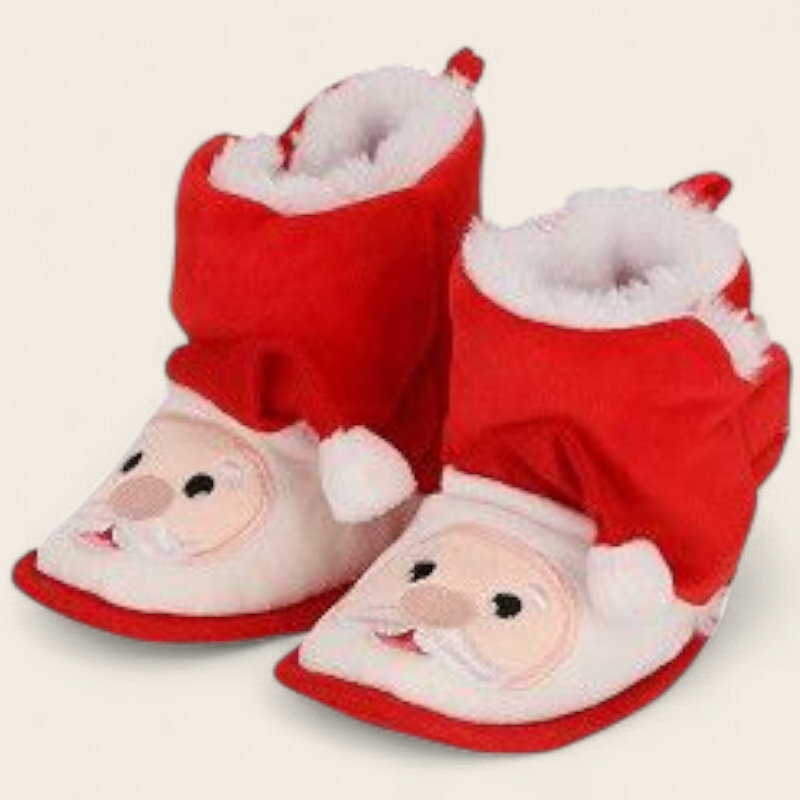 Slofjes baby kerstman