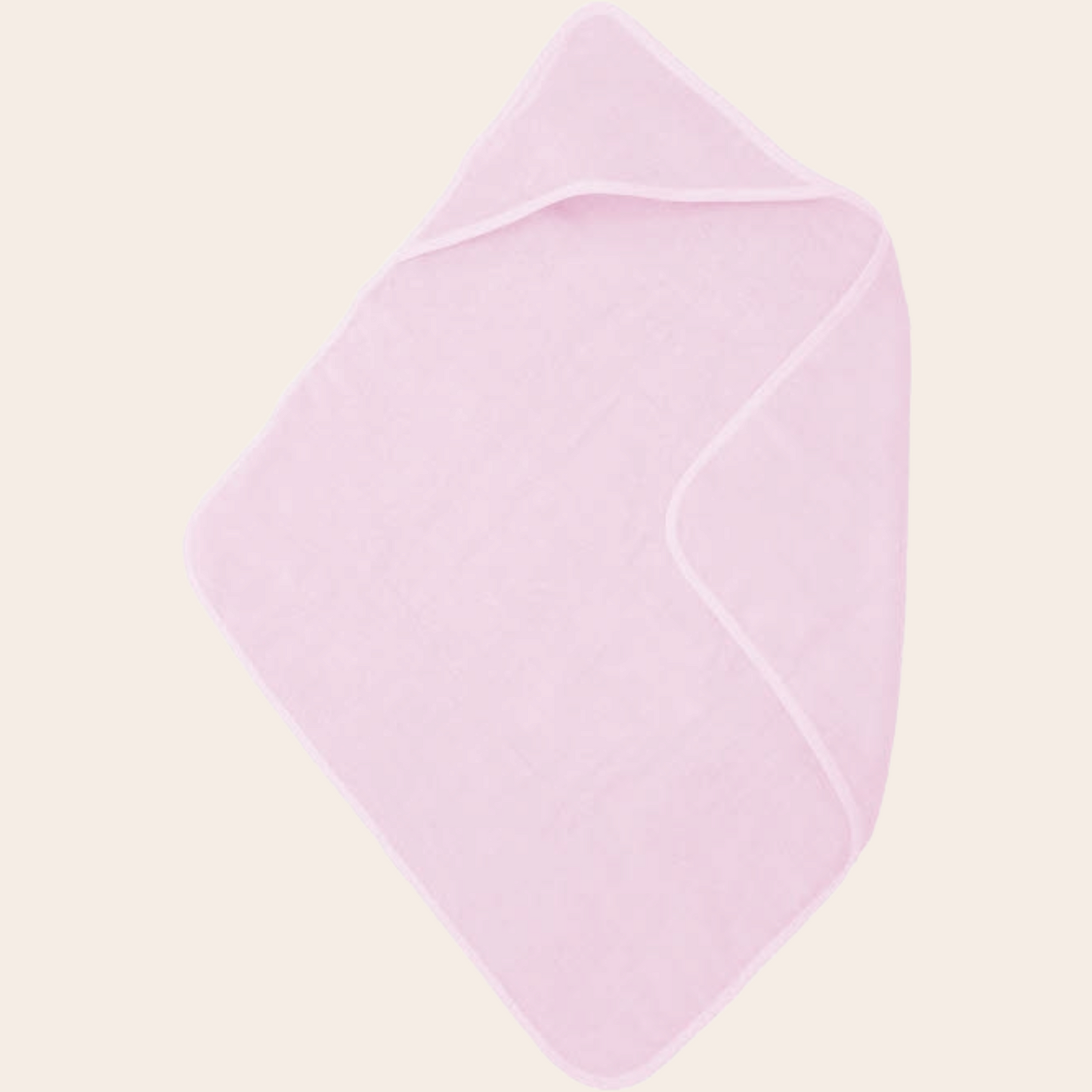 Roze Babybadcape - Personaliseerbaar met Naam