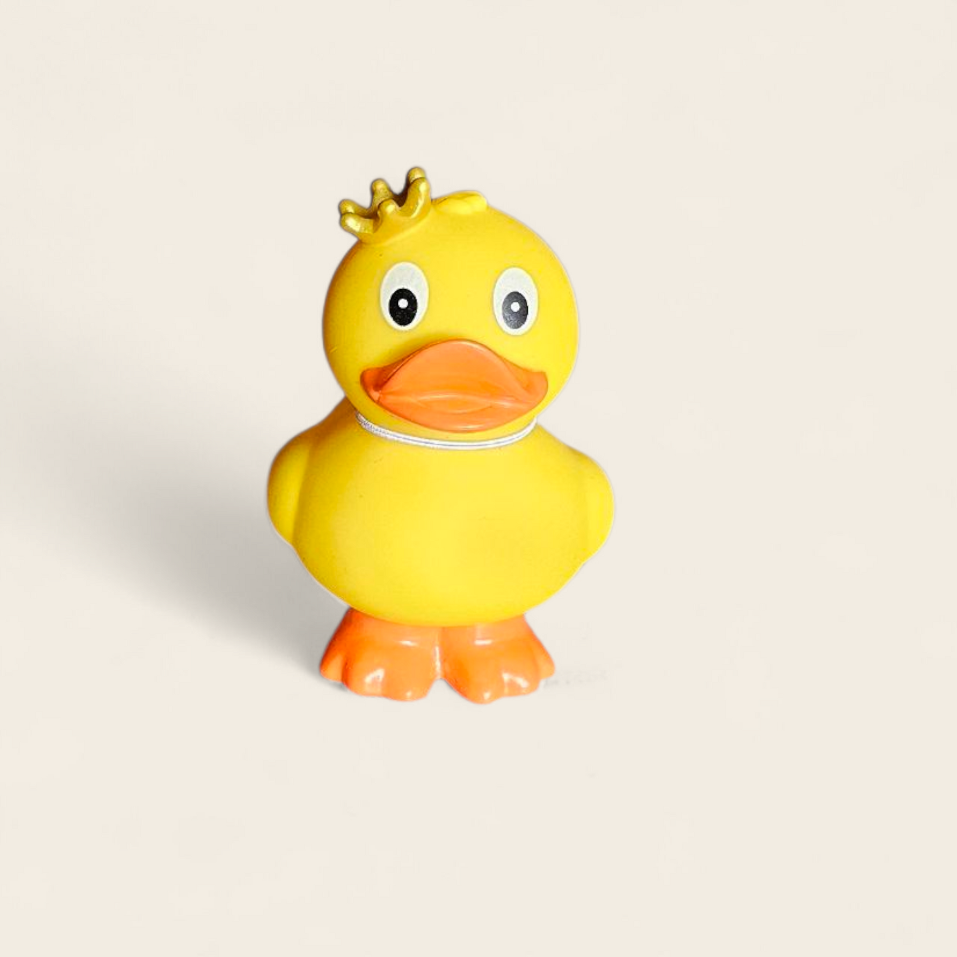 staande badeend met gouden kroontje