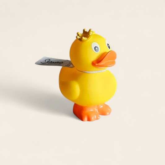 badeend met kroontje staand