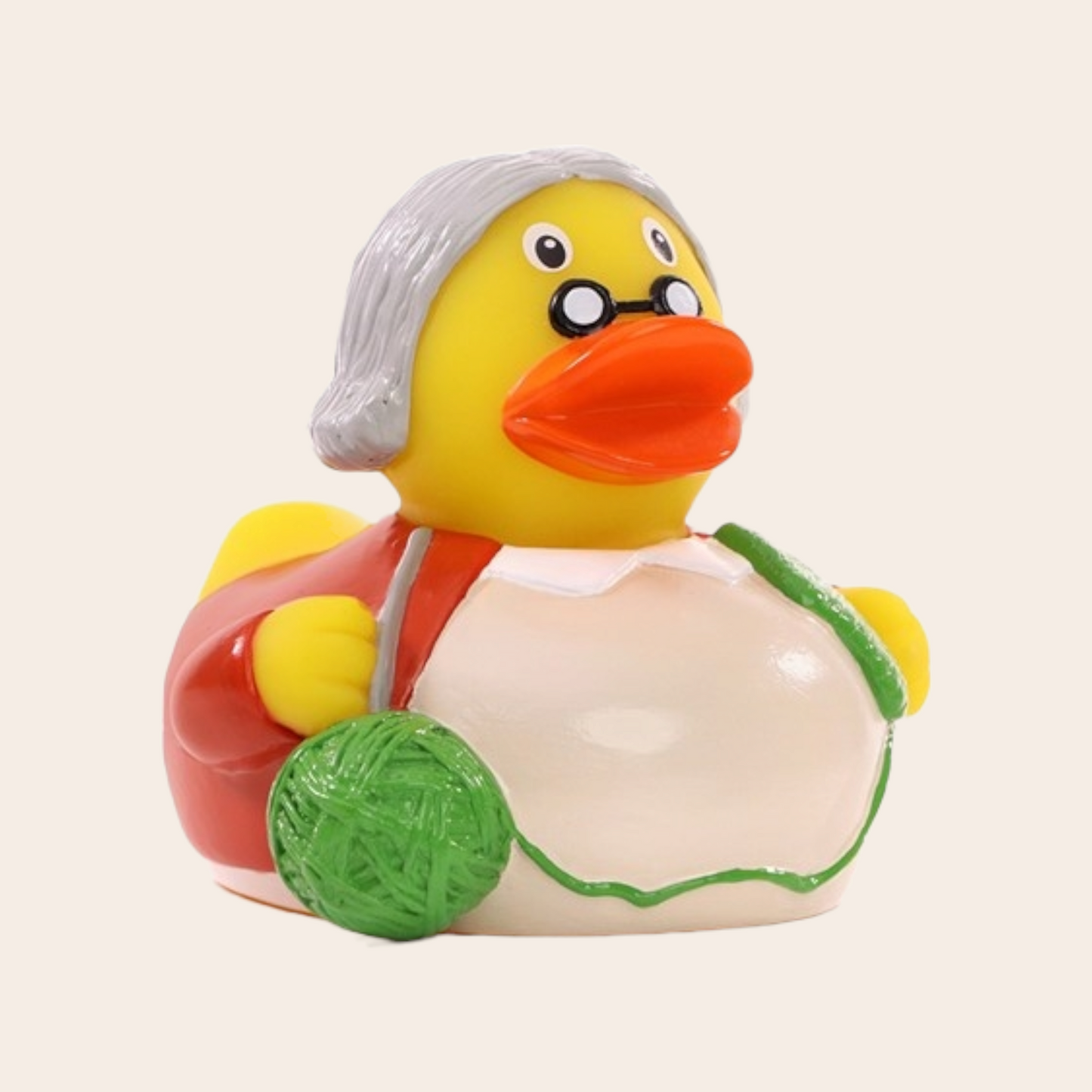 Discover the Cute Grandma Rubber Duck of 8 cm