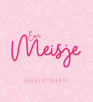 Een meisje gefeliciteerd