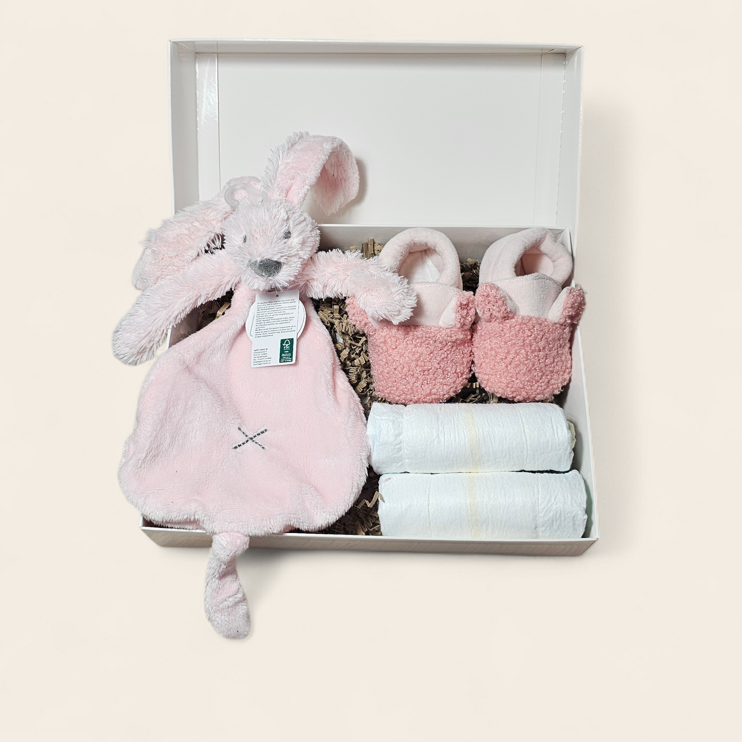 Happy Horse Tuttle Richie Roze met Naam – optioneel Gepersonaliseerde Knuffel met Bedrukte Cadeaudoos