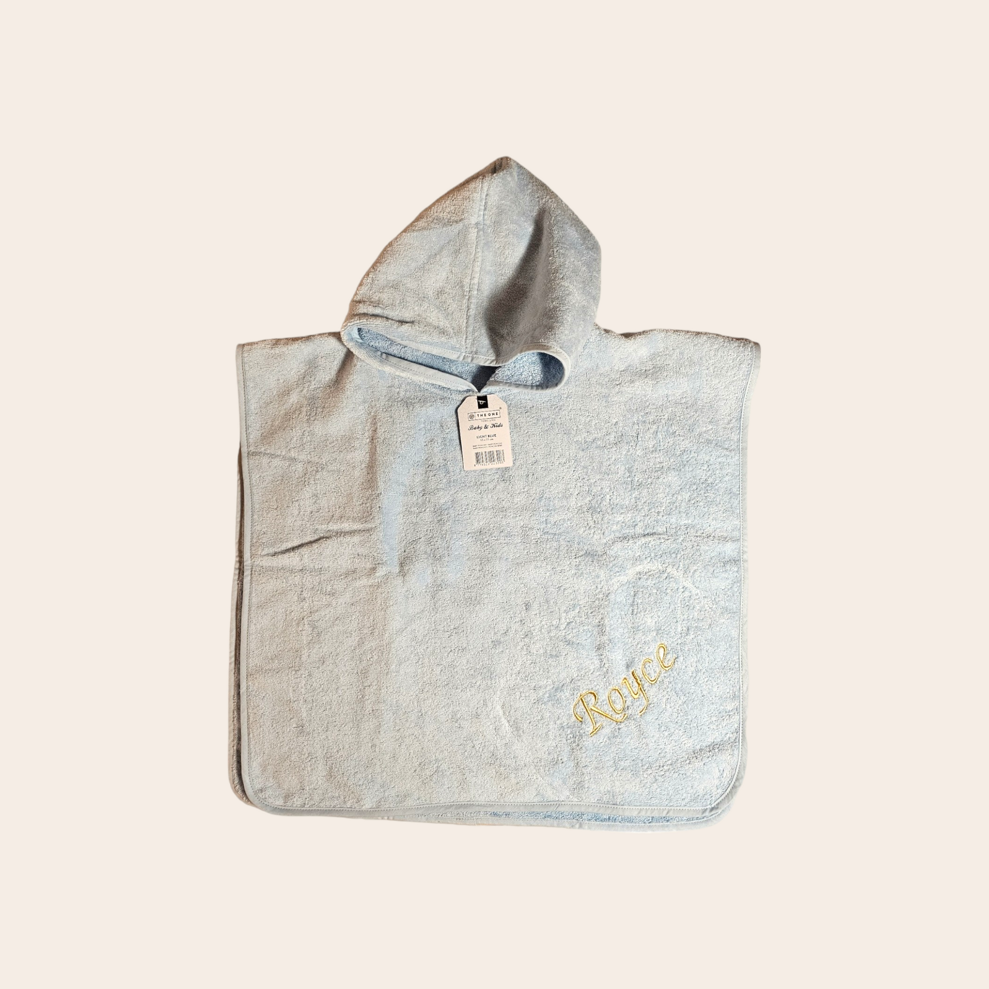 poncho met naam geborduurd